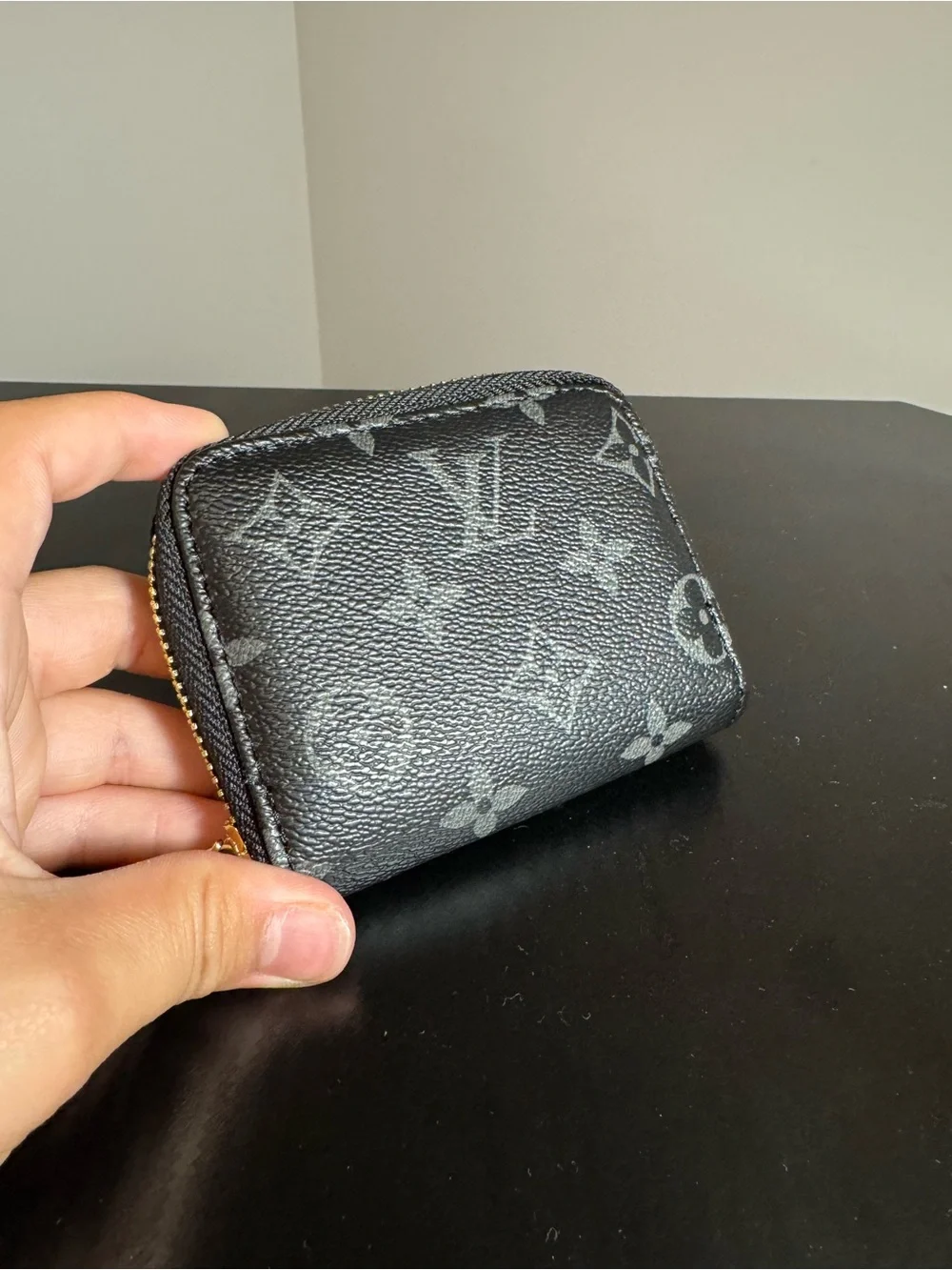 Louis Vuitton Black Monogram Waller